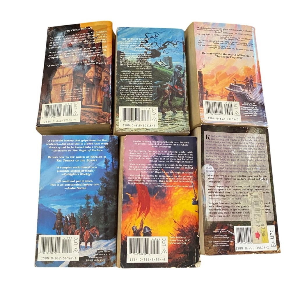 L.E. Modesitt Jr Fantasy Book Collection Lot of 6 Paperback Books Sci Fi Fiction - Picture 2 of 4